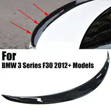 Глянцевый черный задний спойлер багажника губы крылья для BMW 3 серии F30 P Стиль 2012