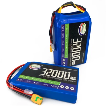 

6S RC LiPo Battery 22.2V 32000mAh 25C For RC Helicopter Airplane Drone Multirotor Hexacopter Pesticide Spraying Aircraft 32Ah