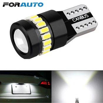 

FORAUTO T10 18SMD 3014 1SMD 3030 1PCS Auto Wedge Parking Bulbs White Light LED Car Interior Reading Dome Light Marker Lamps