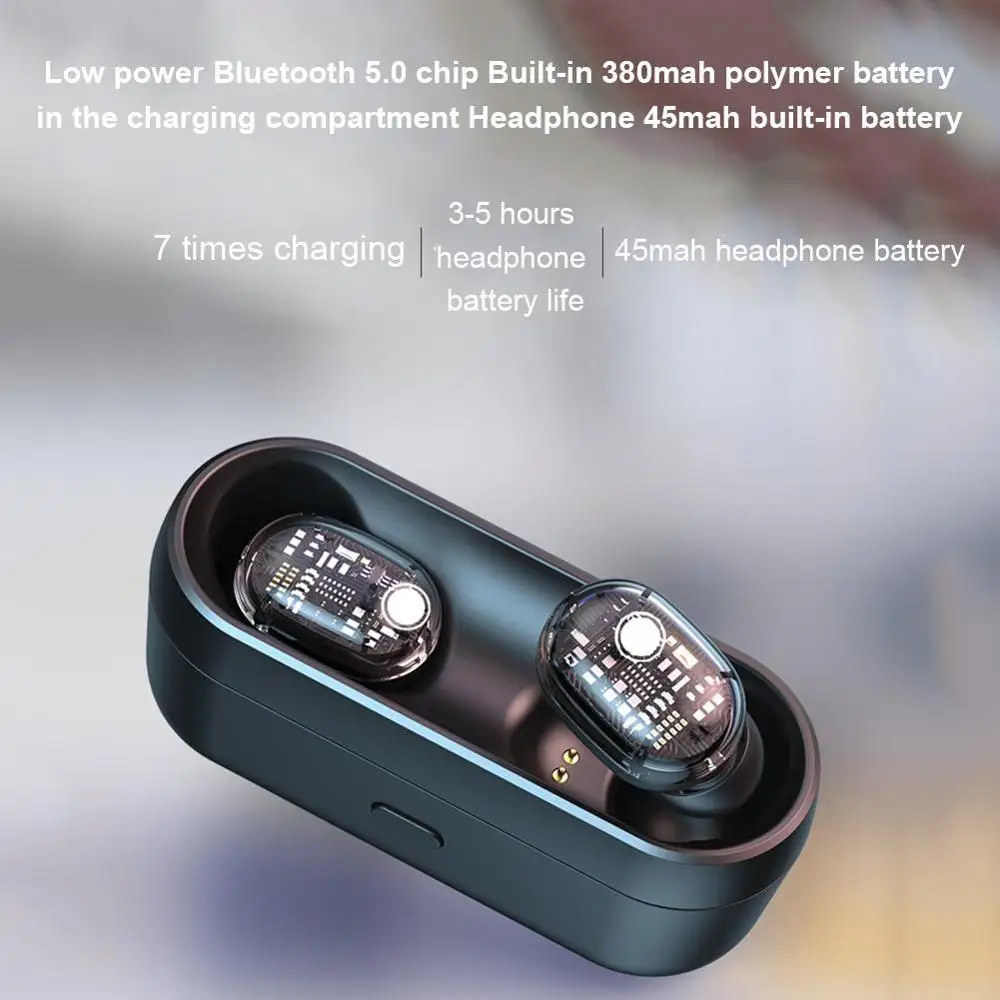 Спортивные Bluetooth наушники 5,0 Беспроводная 3D стерео Легкая удобная гарнитура с двойным микрофоном гарнитура для автоматического сопряжения