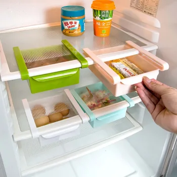 

Refrigerator Shelf Storage Box Basket Kitchen Food Storage Rack Fridge Organizer Shelves Holder Kitchen Accessories Space Saver