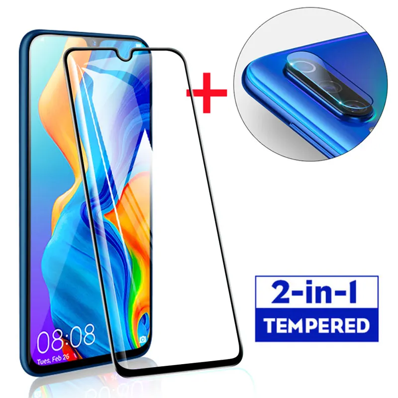 

2 in1 Screen Protector Full Protective Glass For Huawei P30 P20 lite Pro Back Camera Lens Tempered Glass For Huawei P Smart 2019