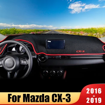 

Car Dashboard Avoid light Pad Instrument Platform Desk Cover Mats Carpets For MAZDA CX-3 CX3 CX 3 2015 2016 2017 2018 2019