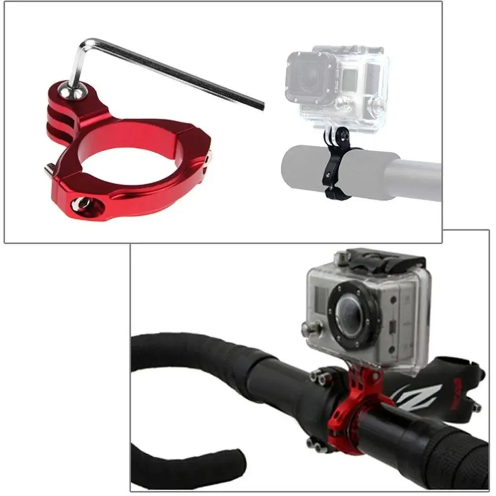 

PULUZ O Shape Cycling Bike Mount Bicycle Clip Holder Action Camera Handlebar Seat Post Mount Clamp for Gopro XIAOYI Aluminum
