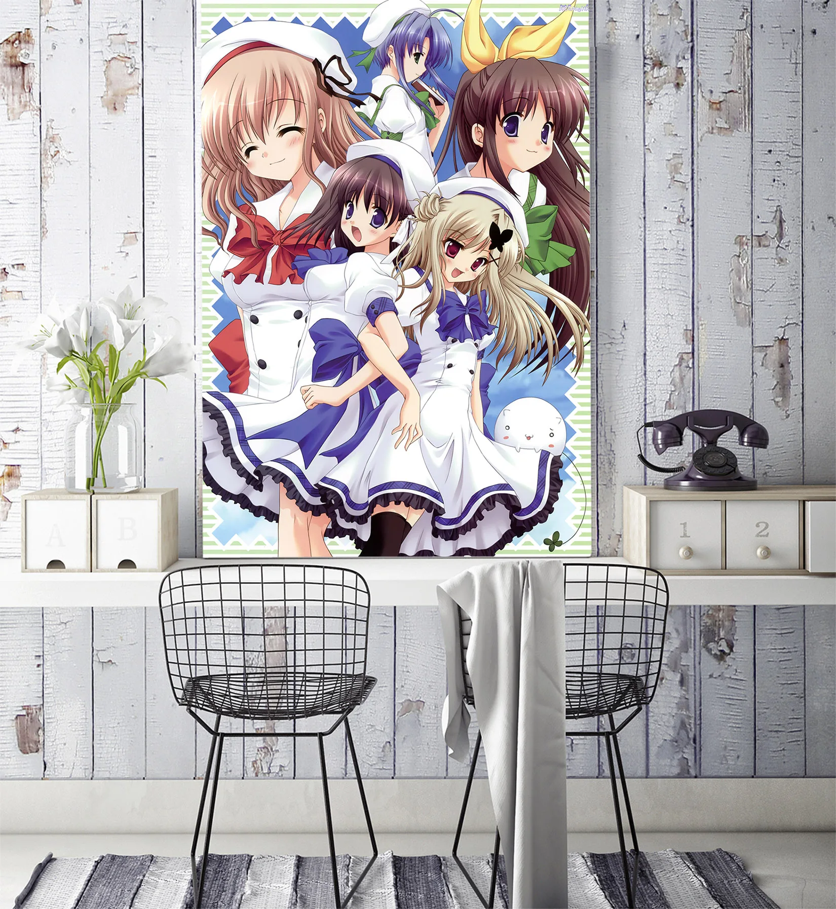 [Самоклеющиеся] 3D Aozora no Mieru Oka 314 Япония Аниме настенная бумага настенная печать настенные наклейки живот