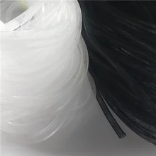 50 jardów 25 jardów tkana elastyczna tuba z siatki elastyczna przędza z siatki czarno-biała tuba ozdobna tuba z siatki tanie tanio CN (pochodzenie) tulle tube