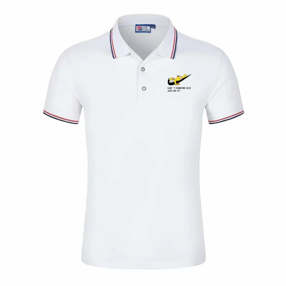 Мужская рубашка поло Camisa masculina хлопковая с коротким рукавом брендовые майки