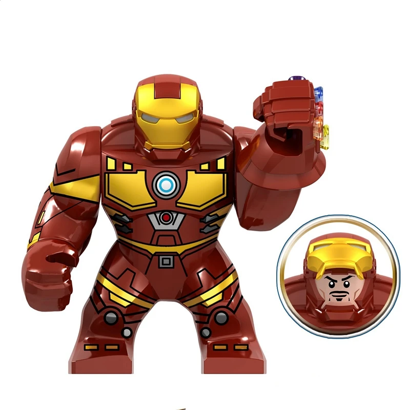 Совместим с Мстителями Железный человек танос Халк большие фигурки супер герои строительные блоки игрушки для детей - Цвет: GD208