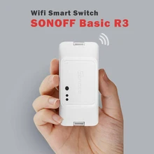 SONOFF Basic R3 wifi умный модуль управления Автоматизация совместима с Homekit eWelink Amazon Alexa Google Home Vera