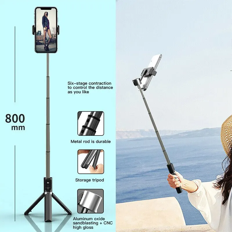 

Wireless Selfie Stick+Mini Folding Phone Tripod Remote Control For Mobile Phone Selfie Stick Tripod Foldable Tripod Monopods