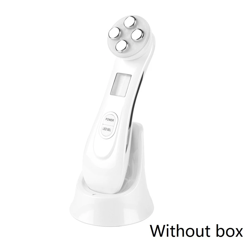 Günstig Großhandel 5 in 1 LED Photon Therapie Gesichts Haut Lifting Verjüngung Schönheit Gerät EMS Ionen Mikrostrom massage Werkzeug