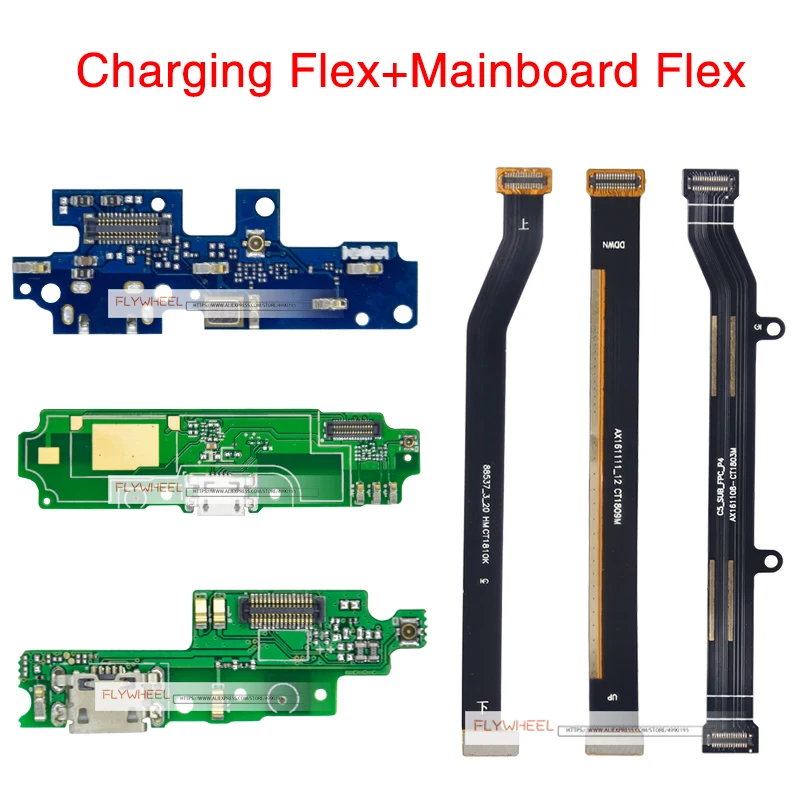 1 шт. USB зарядное устройство зарядный порт док-станция разъем гибкий кабель для Xiaomi Redmi 4 4X 4A основная материнская плата ЖК-дисплей Разъем Flex