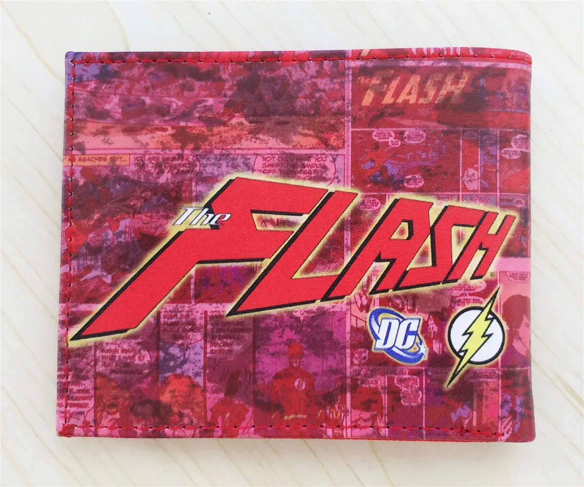 DC The Flash мужской кошелек Черная пантера портмоне унисекс кошельки ID/кредитный держатель для карт