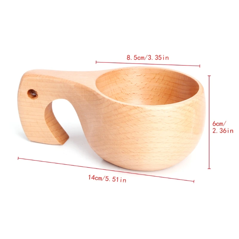Креативная деревянная чашка Kuksa, ручная работа, кружка для питья, деревянные изделия, украшение дома, подарок