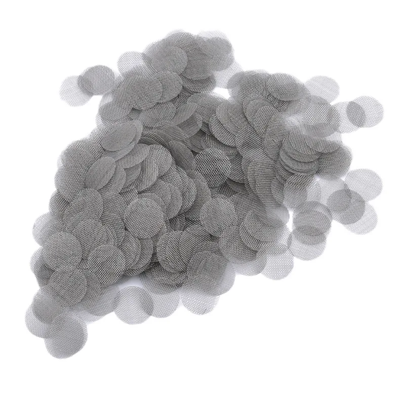 Description Picture 5 of item100 Pcs Pipe Stainless Steel Replacement Filters Meshes Screen Gauze, Hookah Water Pipe Metal Filter Smoking Accessories