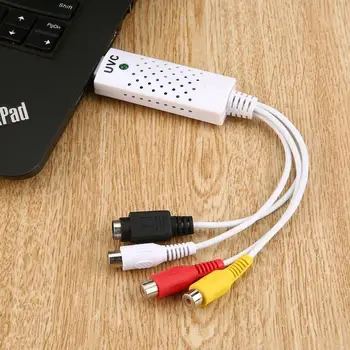 

1Set USB 2.0 Video TV Tuner DVD Audio Capture Card Converer Adapter for Computer CCTV Camera Win7/8 White Wholesale
