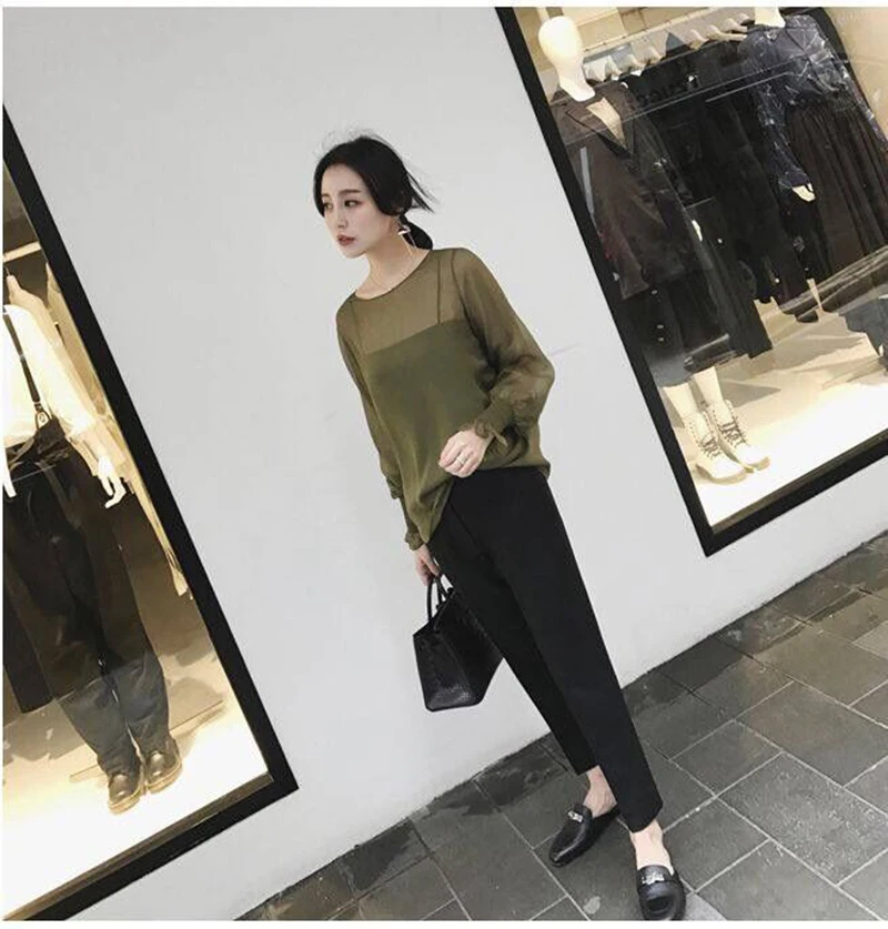 S-5XL размера плюс женские брюки для отдыха с высокой талией длинные штаны новые офисные женские свободные прямые брюки Черные Серые весенние брюки