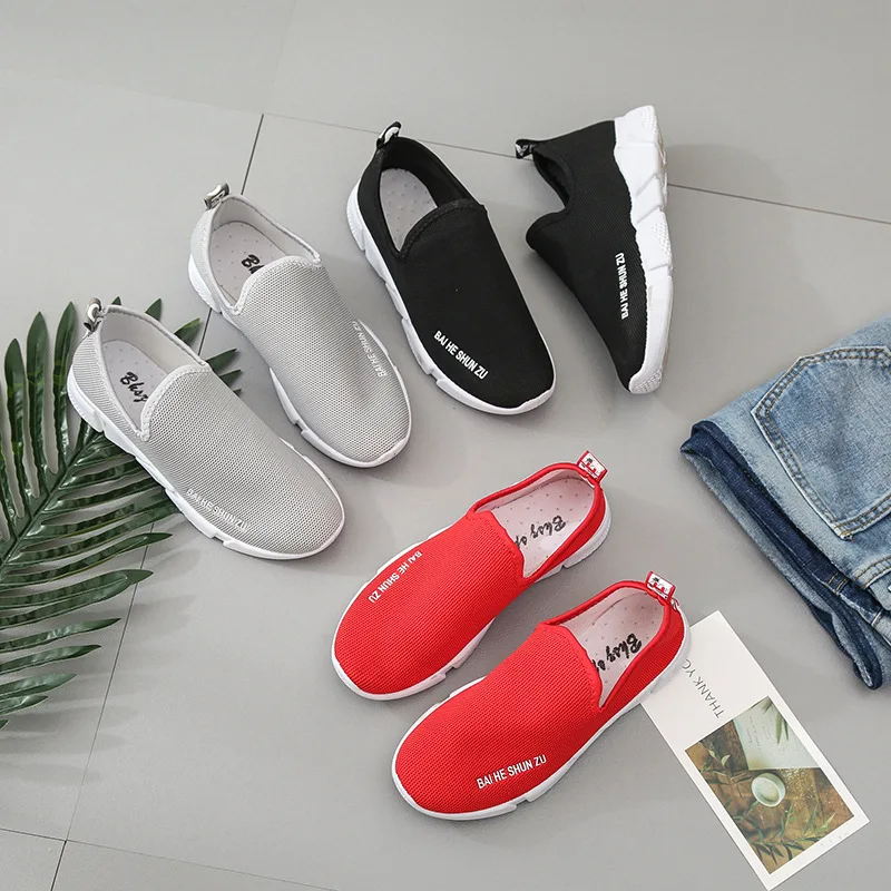 

Slip-on 2019 New Style Spring Summer Korean-style Versatile Athletic Shoes Men And Women Hot Selling Flat Students Breathable Ca
