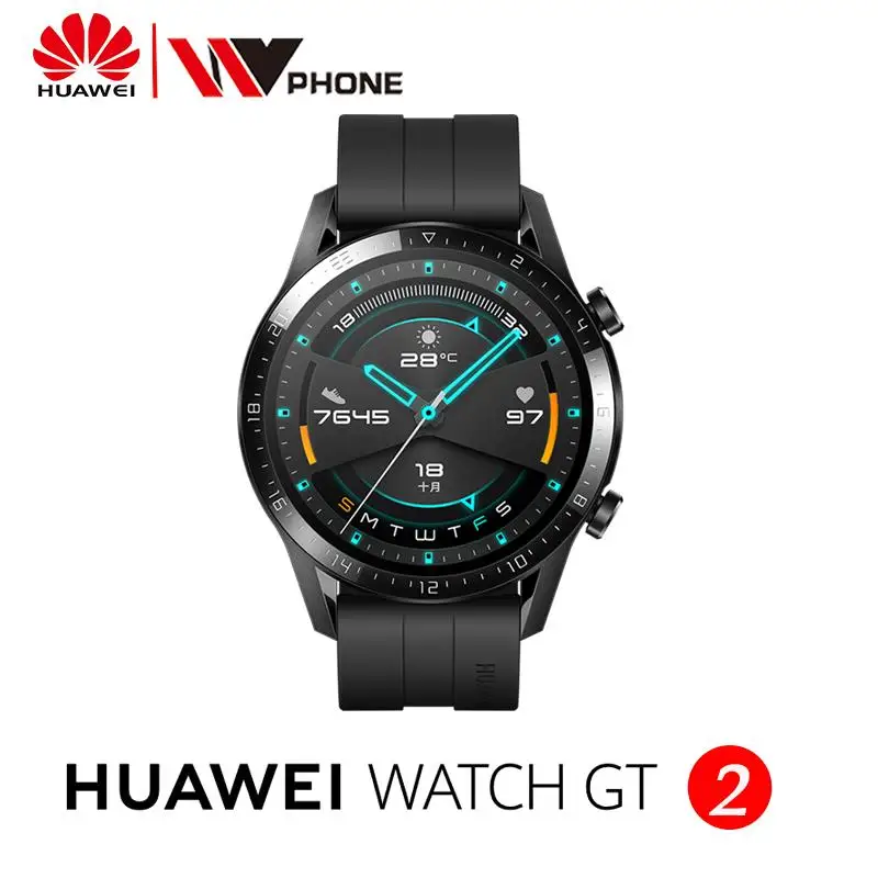 Reloj inteligente Huawei GT 2 rastreador de oxígeno en sangre spo2 Bluetooth Smartwatch 5,1 rastreador de frecuencia cardíaca para Android iOS - 1