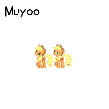 Модные Акриловые серьги My Little Baoli Rainbow Unicorn эпоксидные серьги из полимеров милый единорог, Пегас усадки серьги