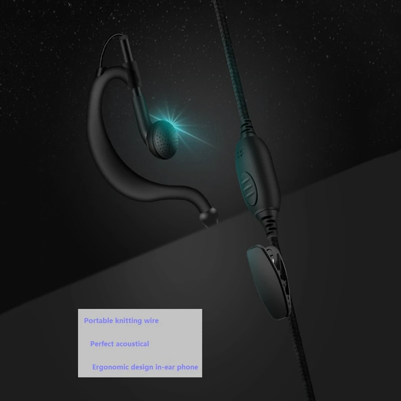 PPT In Ear Динамик для BAOFENG UV 5R иди и болтай Walkie Talkie наушники двухстороннее радио Uv 82 6R