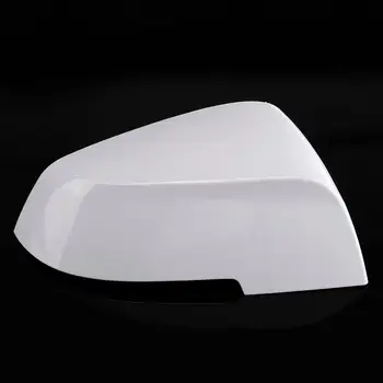 

ABS Rear View Mirror Covers Waterproof For BMW 1 2 3 4 SERIES F20 F30 F33 F36 White Car