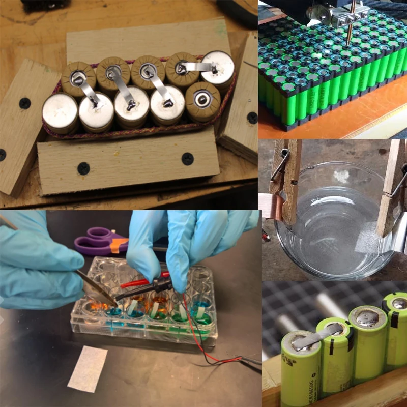 2/5m 18650 Li-ion Battery Nickel Sheet Plate Nickel Plated Steel Belt Strip Connector Spot Welding Machine Battery Welders