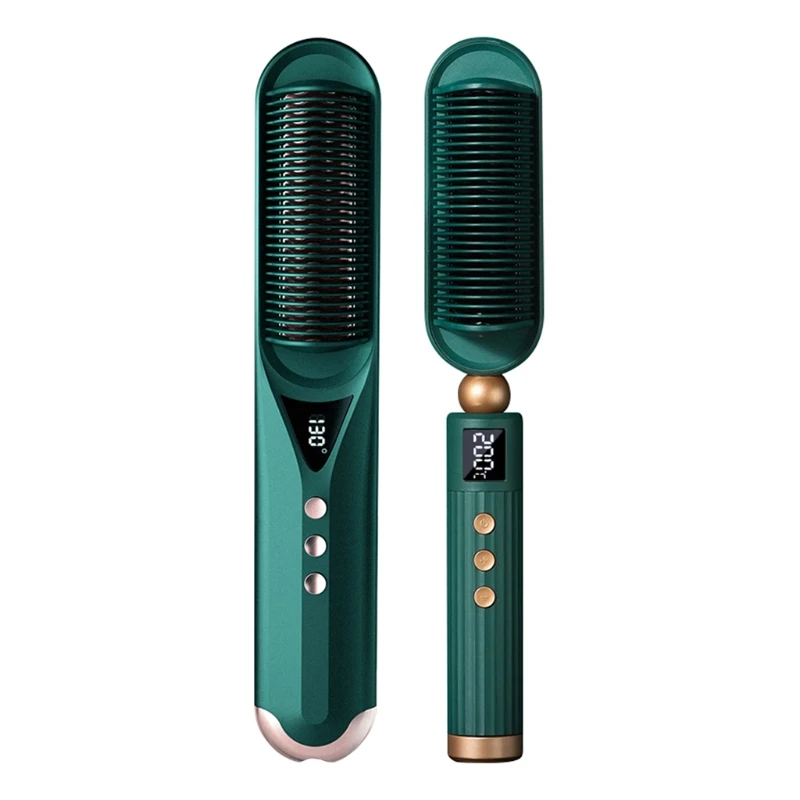 Hot Air Hair Dryer Brush Multifunction Electric Straightener Negative Ion Fast Heat Curler Comb Styler Tools |