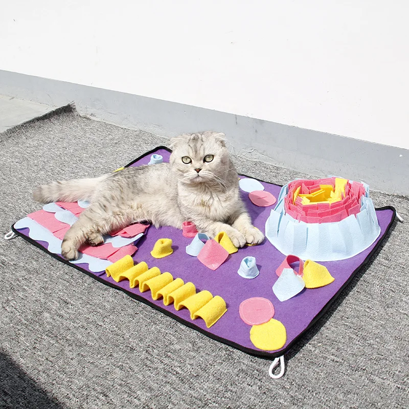 Ji zekee Pet укусы устойчивые медленно еда игрушка собака обнюхание Coaster анти-Choking выпуск энергии Рог Обучение Одеяло
