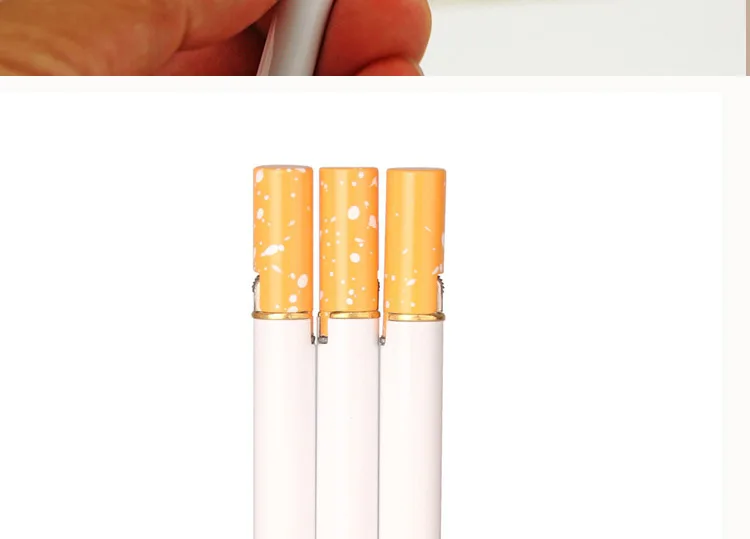 Cigarette model gas lighter Inflatable Fashion cigarette Metal lighters Windproof smoking Grinding Wheel Lighter Outdoor Tools