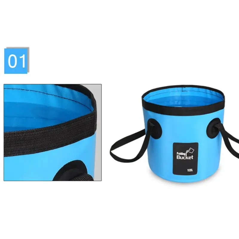

Waterproof Bags Fishing Folding Bucket Portable Buckets Water Container Storage Carrier Bag for Car Washing Outdoor Camping