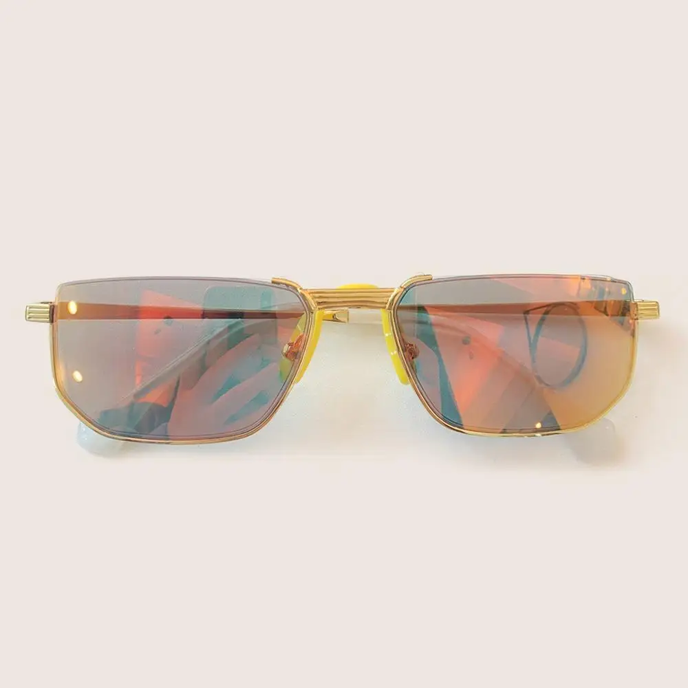 No.3 Sunglasses Роскошные маленькие женские солнцезащитные очки с полуоправой, классические металлические брендовые солнцезащитные очки без оправы для женщин - Цвет линз: No.3 Sunglasses