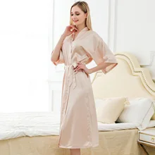 Нижнее белье женский халат шелковое атласное платье пижамы женские s банные халаты пижамы женские длинные халаты черные Большие размеры для женщин