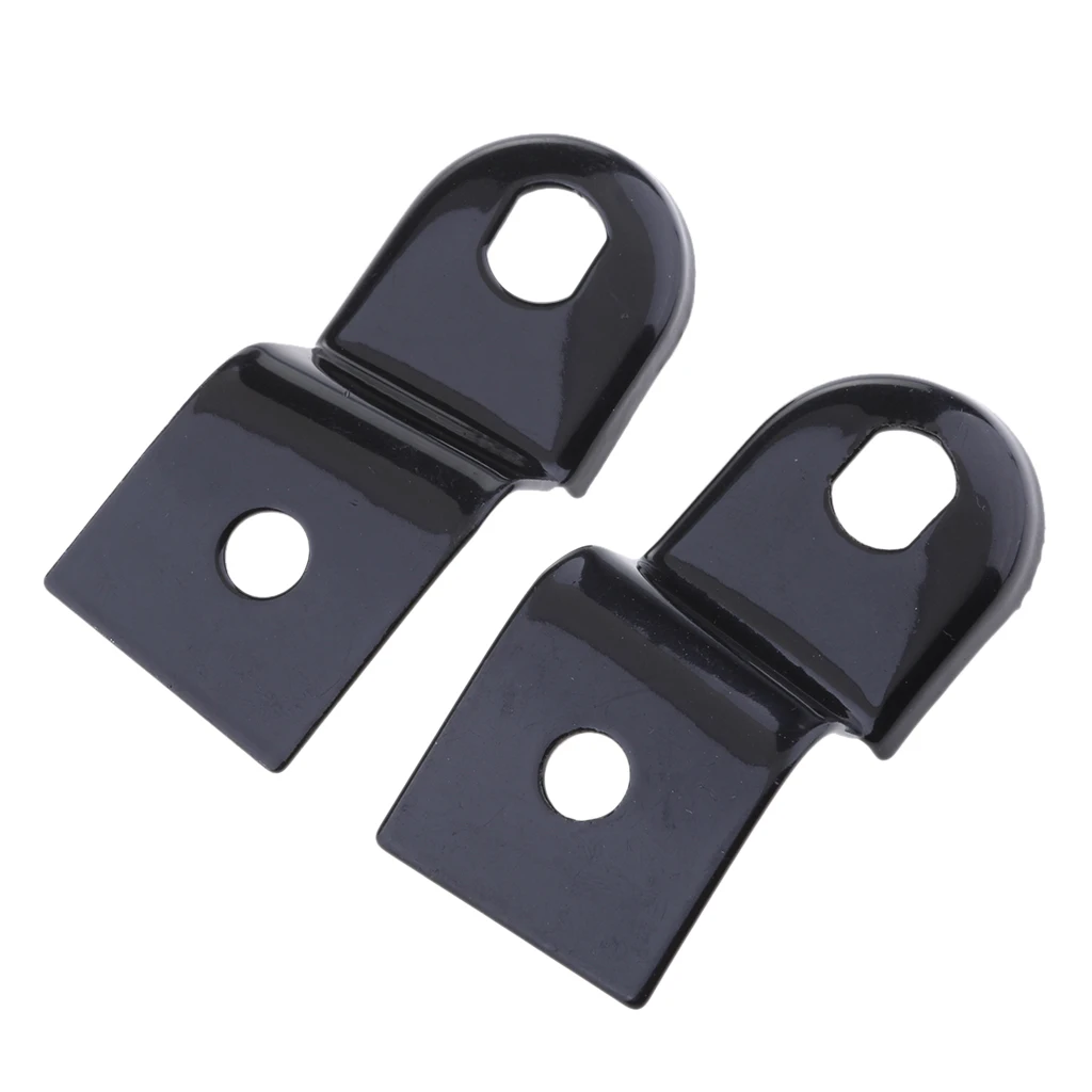 Front/Rear Turn Signal Fork Clamps Shock Bracket Relocater Holder - Black