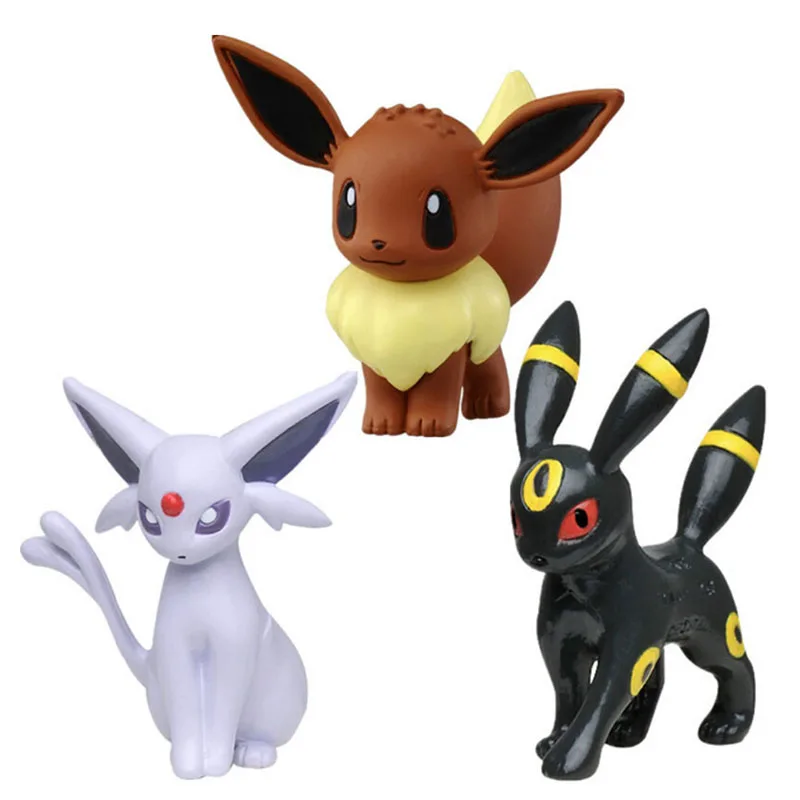Takara Tomy Pokemon Eevee семейная фигурка игрушки Модель Коллекция экшн-игрушки для детей на день рождения рождественские подарки - Цвет: A no box