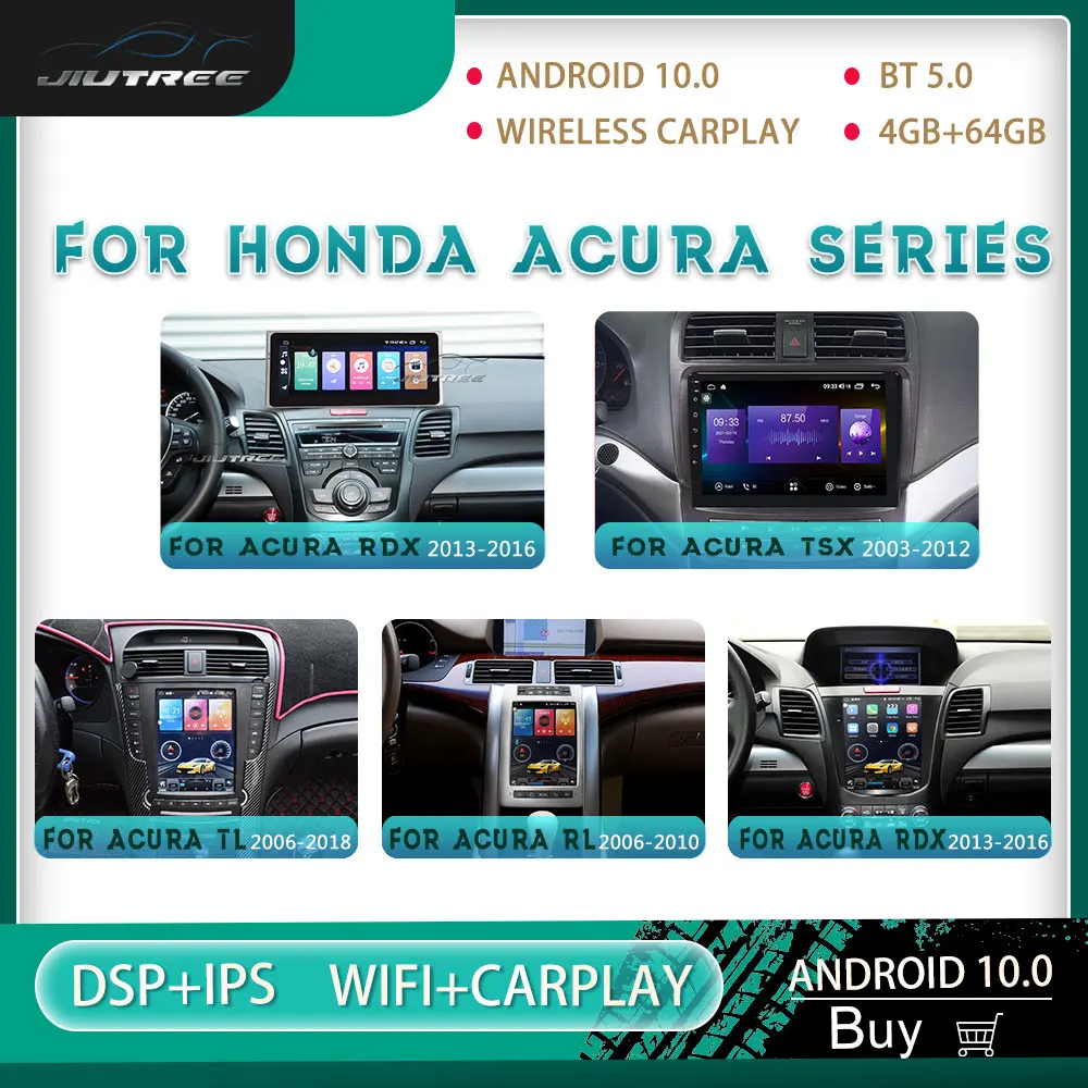 Автомобильный радиоприемник на Android с экраном стерео для Honda Acura RDX RL TL TSX