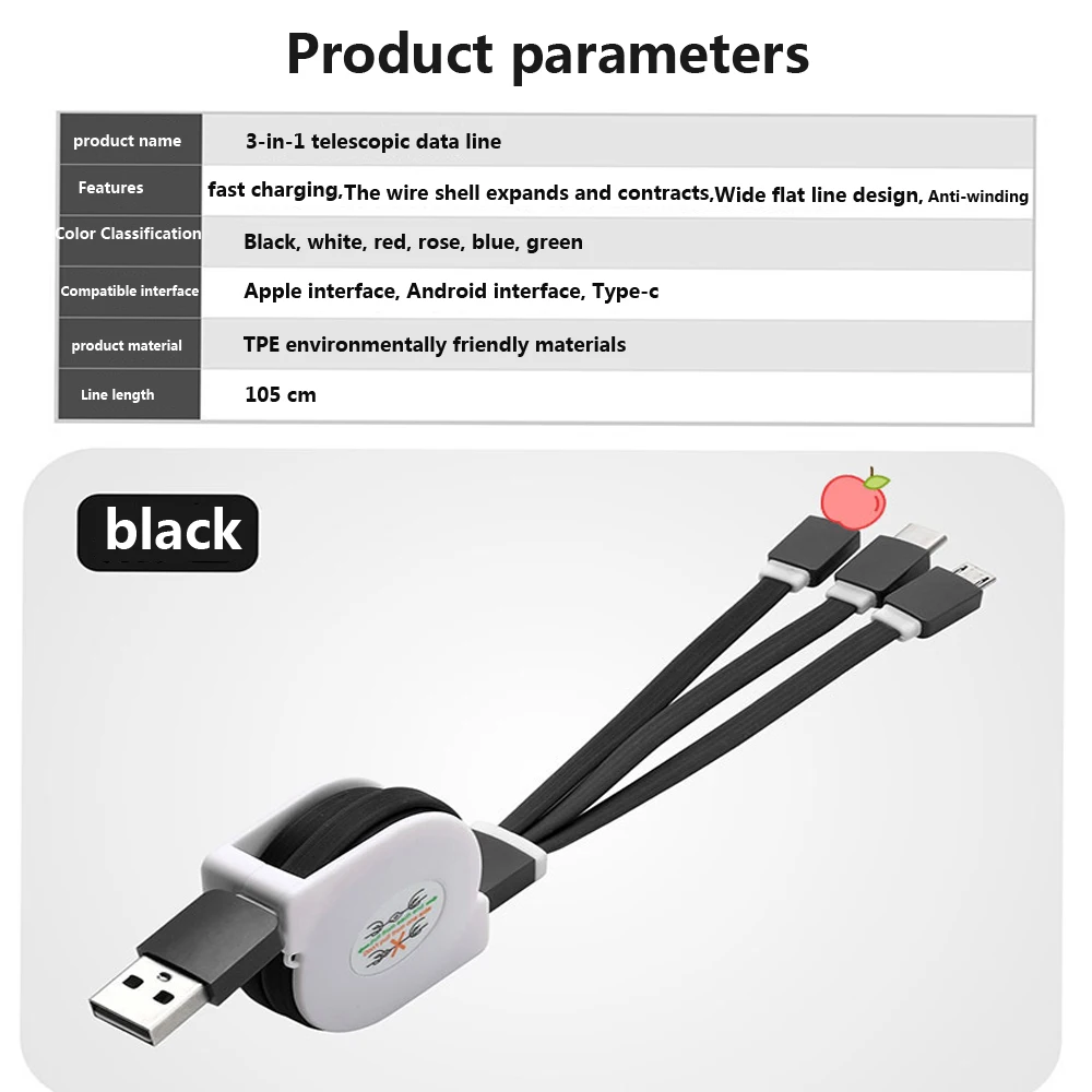 Многофункциональный 3 в 1 зарядный кабель Micro usb type C Шнур для IPhone X 6 7 8 мобильный телефон кабель для зарядного устройства для samsung S9 Xiaomi