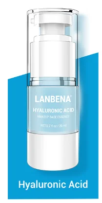 Hyaluronic Acid LANBENA Face Primer Makeup Base Essence Serum Hyaluronic Acid VC 24K Gold Moisturizing Pore Concealer Pores Shrink Brighten Skin - Цвет: Hyaluronic Acid