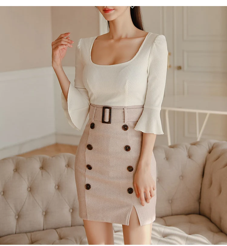 H Хан queen Для женщин элегантный двубортный Bodycon Vestidos Весна Модный Пэчворк платье-карандаш тонкий оболочка вечерние платья