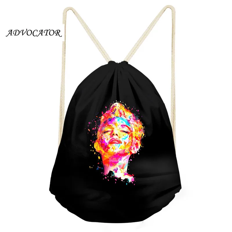 ADVOCATOR Marilyn Monroe, женская модная сумка с объемным принтом, маленькая сумка для обуви, водонепроницаемая сумка для хранения, Mochila Feminina