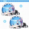 Anime Re:Life in a different world from zero shaped Manga Pillow Cushion Rem Felt Cartoon Stuffed Plush Doll Toy 2
