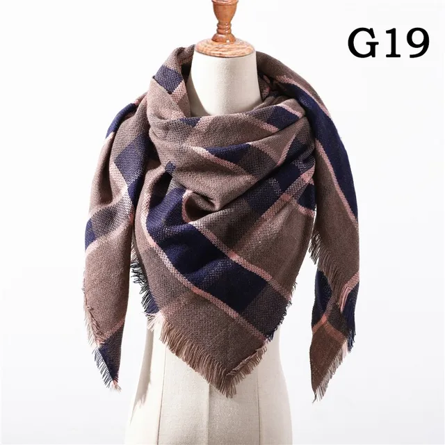 Designer 2021 knitted spring winter women scarf plaid warm cashmere scarves shawls luxury brand neck bandana pashmina lady wrap UG-19