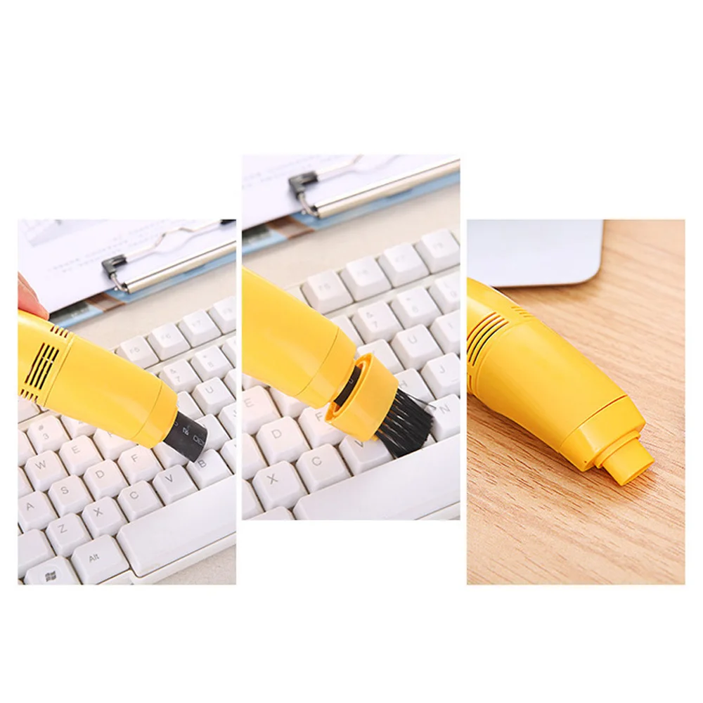 Модный Мини компьютер Вакуумный USB пылесос для клавиатуры ПК щетка для ноутбука набор для очистки пыли для ноутбука настольные компьютерные клавиатуры