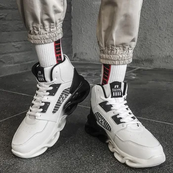 

BIGFIRSE Winter Men Leather Sneakers Trend Lace-up Outdoor Casual Shoes Comfortable 2020 Men Casual Walking Sneakers PU PVC