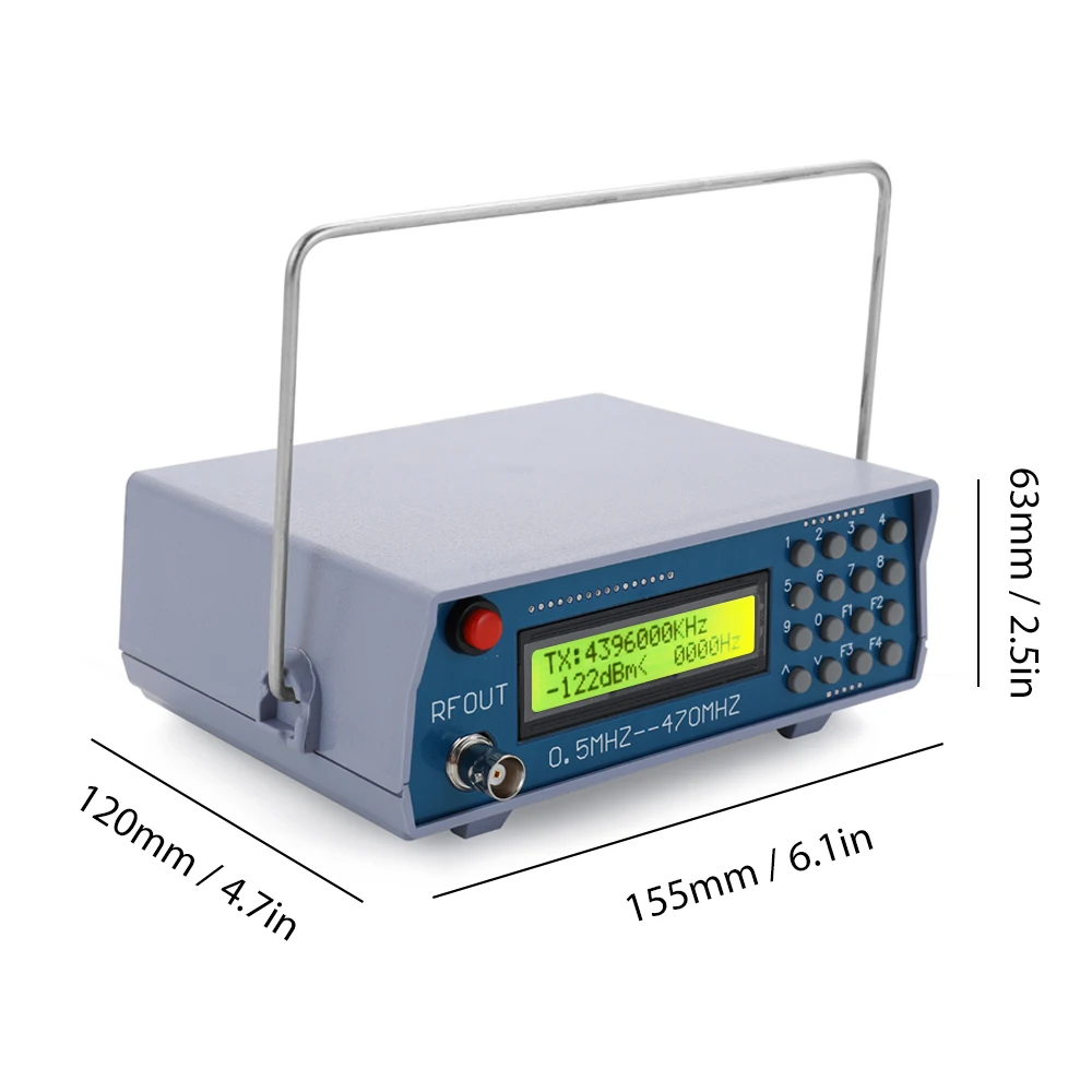 KKMOON 0,5 МГц-470 МГц RF генератор сигналов метр тестер для FM Радио рация отладочная цифровая CTCSS Singal выход