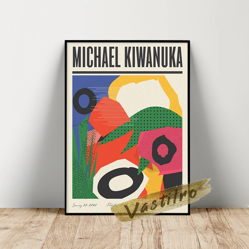 

Michael Kiwanuka Gig Poster Abstract Illustration Prints High Quality Canvas Wall Art Painting Decorate Modern Home Room Decor