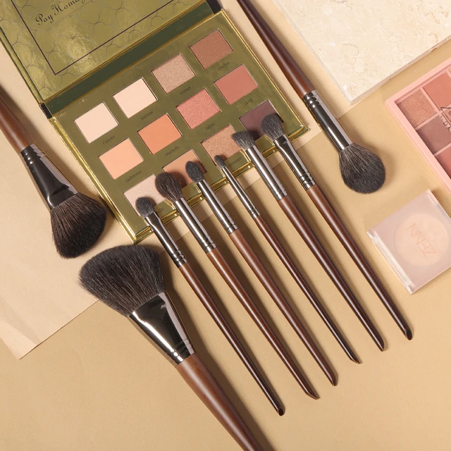 OVW Makeup Brushes Set Lip Brush Blender Eyeshadow Professional Foundation  Eyeliner Wooden - AliExpress