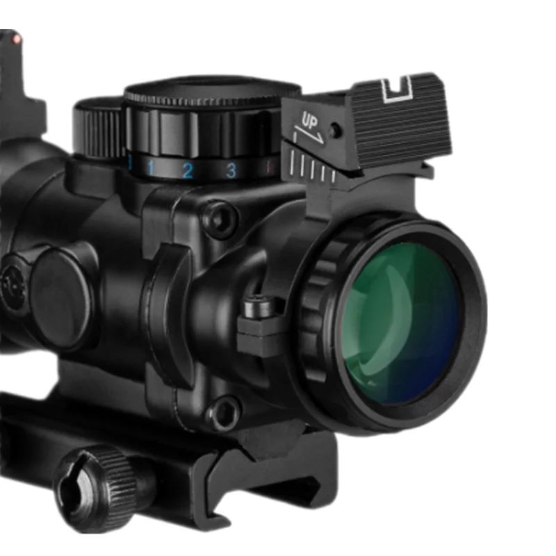 4x32 Acog прицел 20 мм ласточкин хвост рефлекторная Оптика прицел тактический прицел для охотничьего ружья винтовка страйкбол снайперская Лупа воздушный мягкий