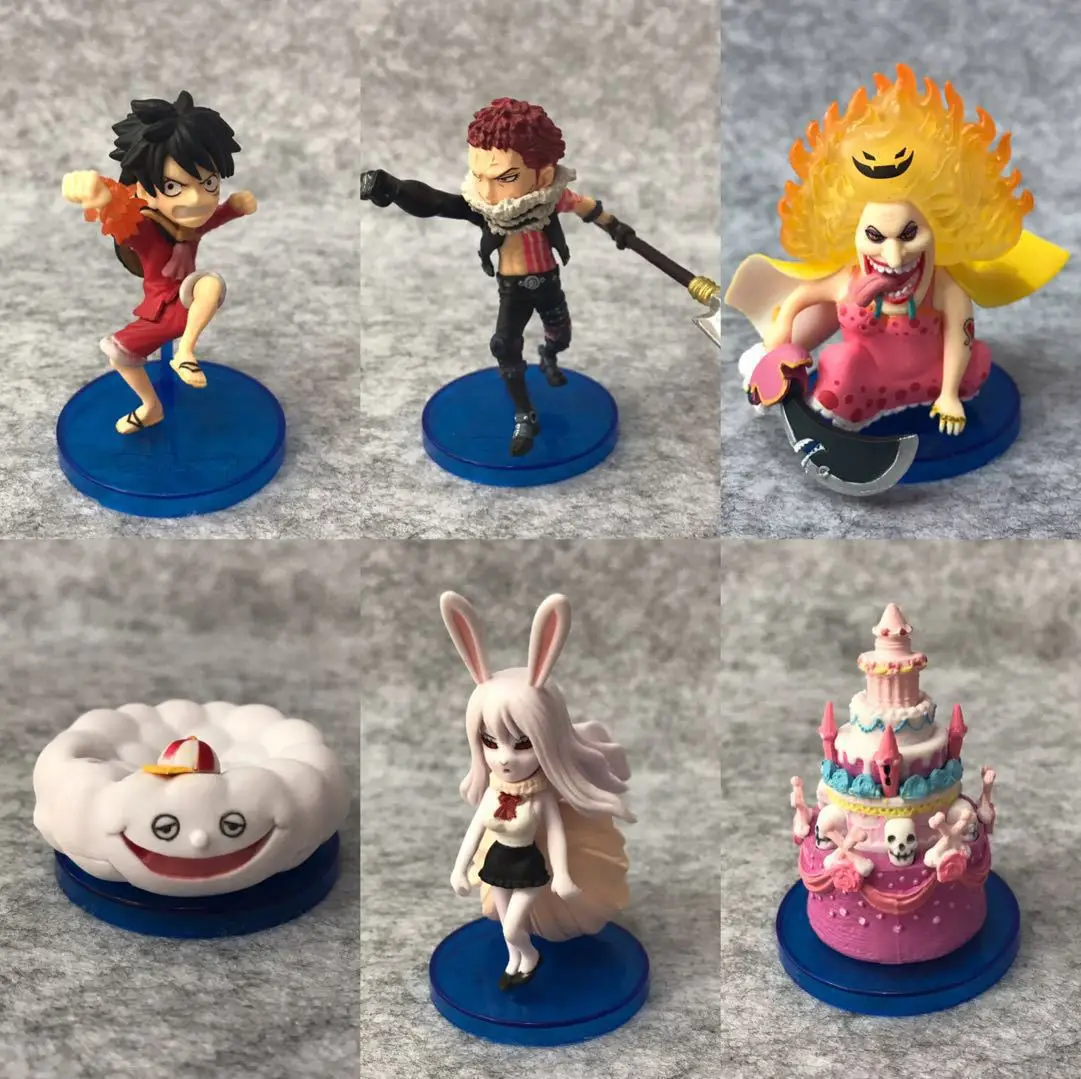

Ollie Anime One Piece WCF 6 S 6-One Piece Luffy Aunt And Lott Capsule Toy Garage Kit