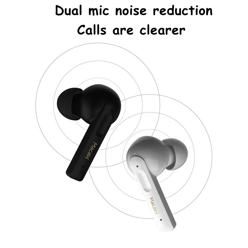 Macaw TWS Bluetooth 5 0 наушники ANC True беспроводные спортивные водонепроницаемые с